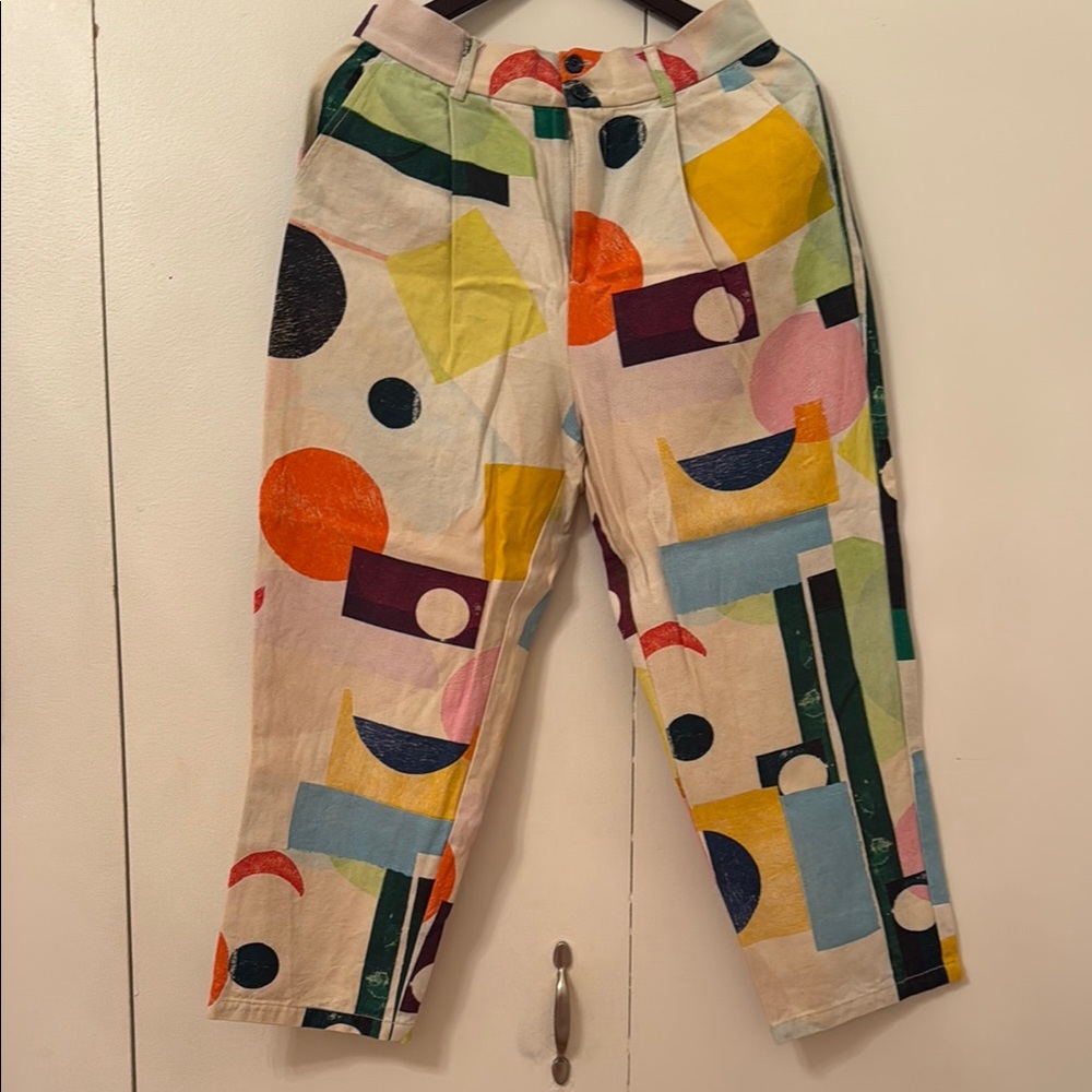Gorman x  Ellie Malin Colorful Geometric Print Pants